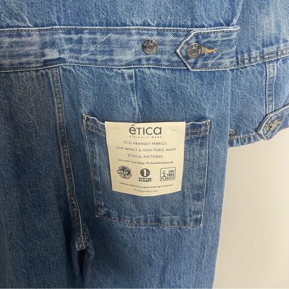 ETICA  Larson Utility Denim Jumpsuit NWT - Picture 11 of 14